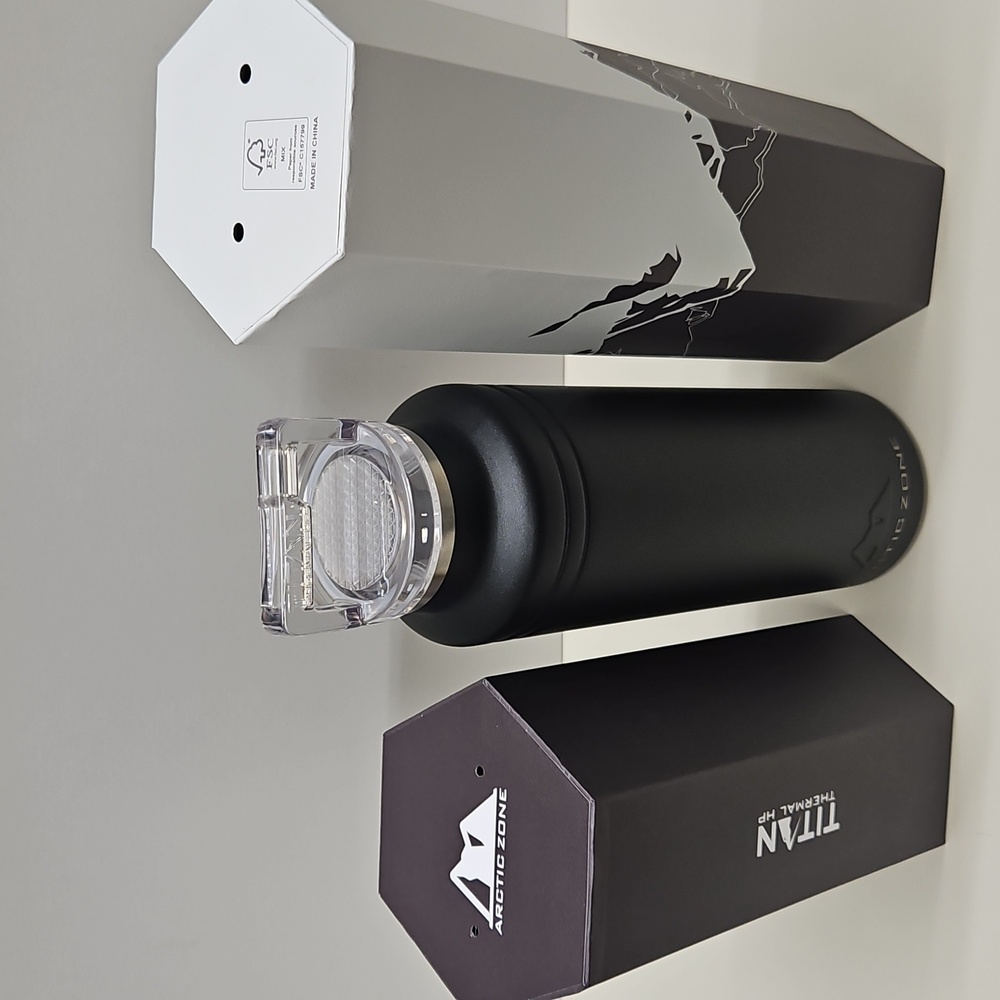 NWOT Arctic Zone Black Insulated Water Bottle - Picture 2 of 10
